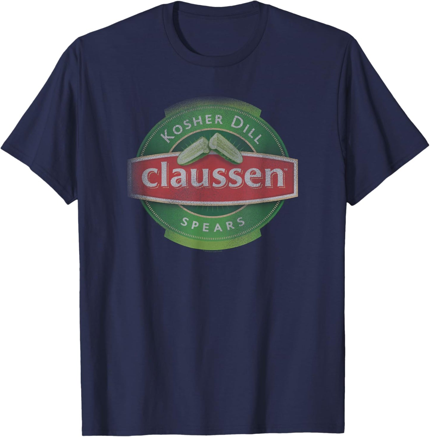 Claussen Kosher Dill Spears Logo T-Shirt - T-Shirt | Navy