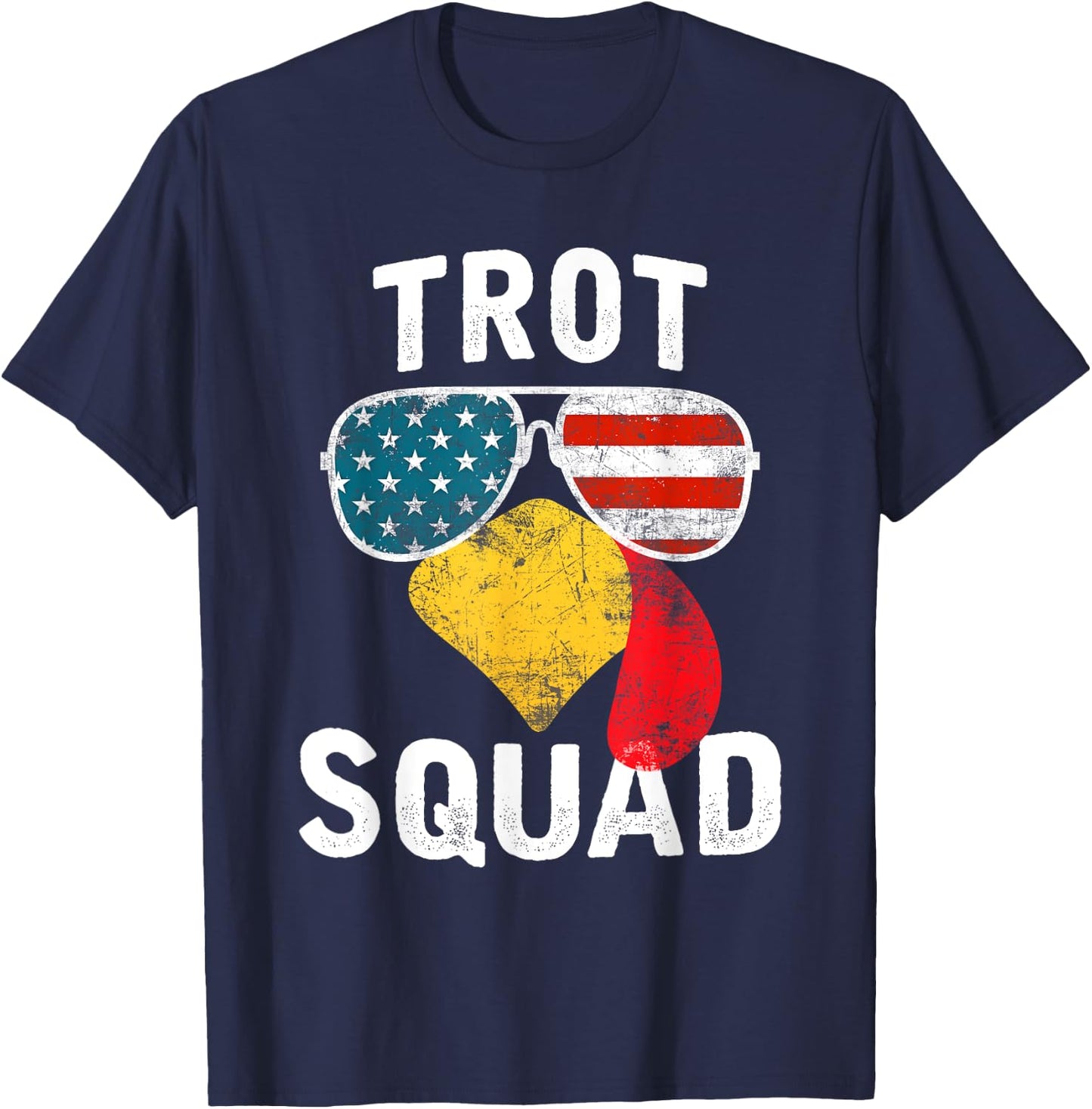 Thanksgiving Turkey Trot Squad 2025 Trot Race Women Men Kids T-Shirt - T-Shirt | Navy