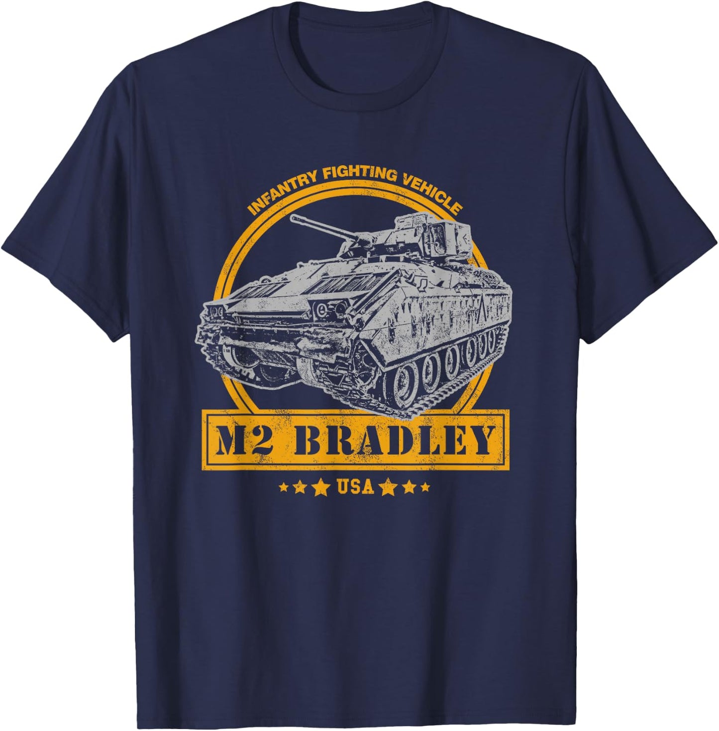 M2 Bradley IFV - Bradley Infantry Fighting Vehicle T-Shirt - T-Shirt | Navy