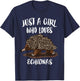 Just A Girl Who Loves Echidnas Animal Echidna T-Shirt - T-Shirt | Navy