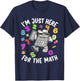 Cute I'm Just Here For The Math Number Day Calculator T-Shirt - T-Shirt | Navy