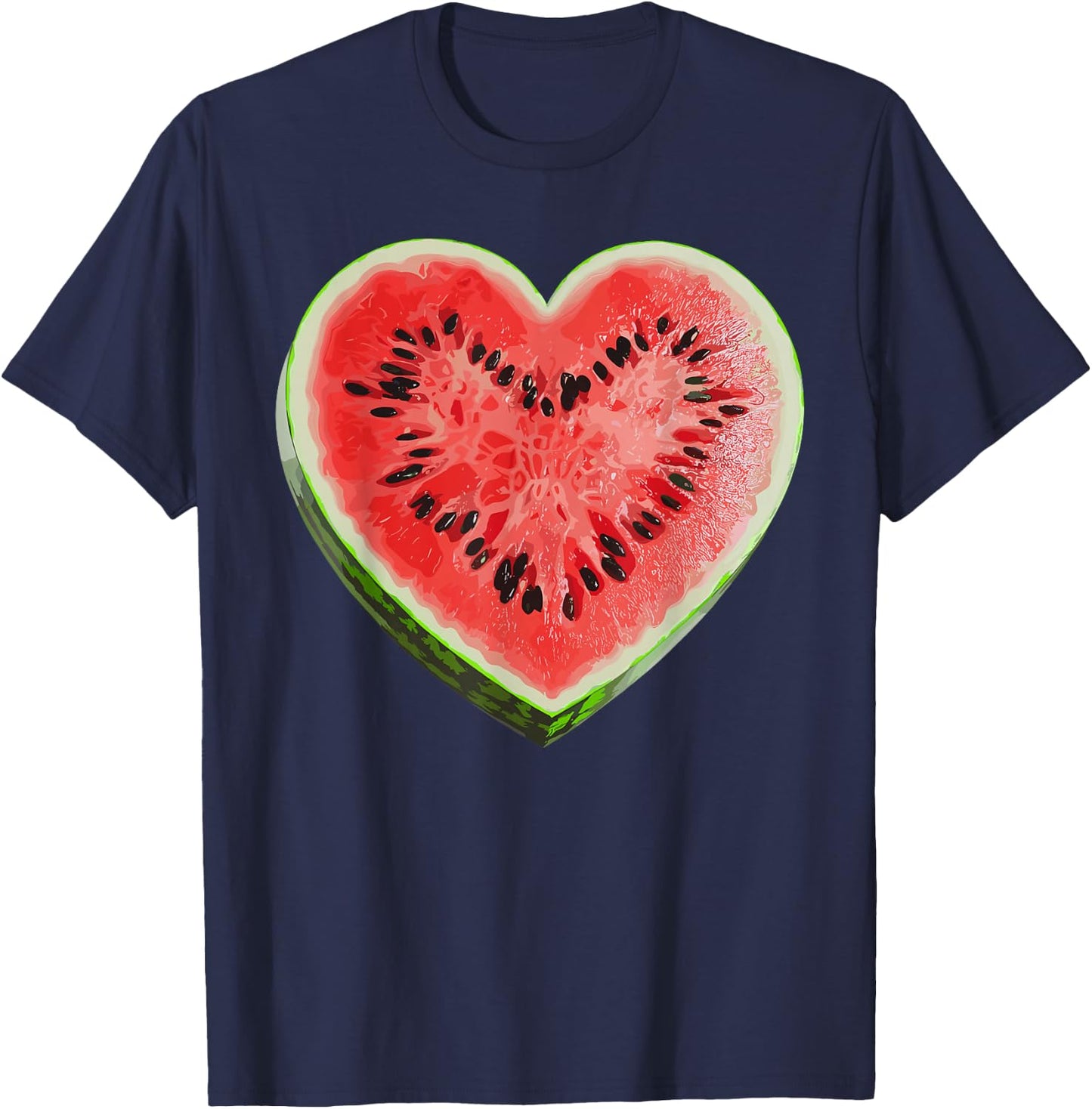 Cool Watermelon Graphic Women Fruit Watermelon Lover T-Shirt - T-Shirt | Navy