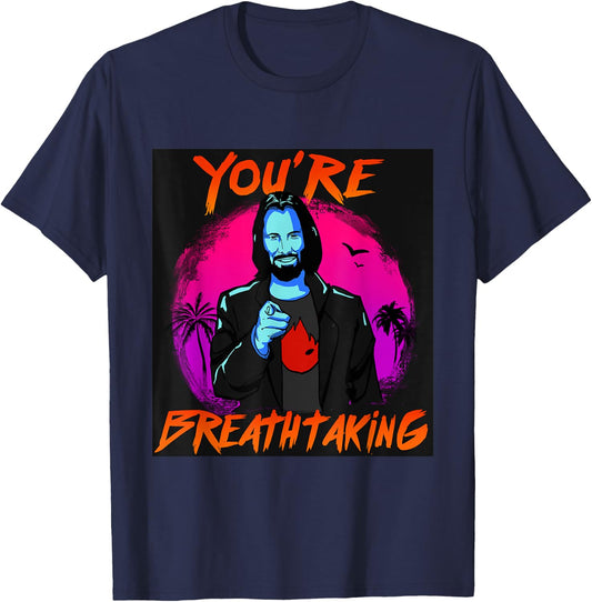 You're Breathtaking T-Shirt - T-Shirt | Navy