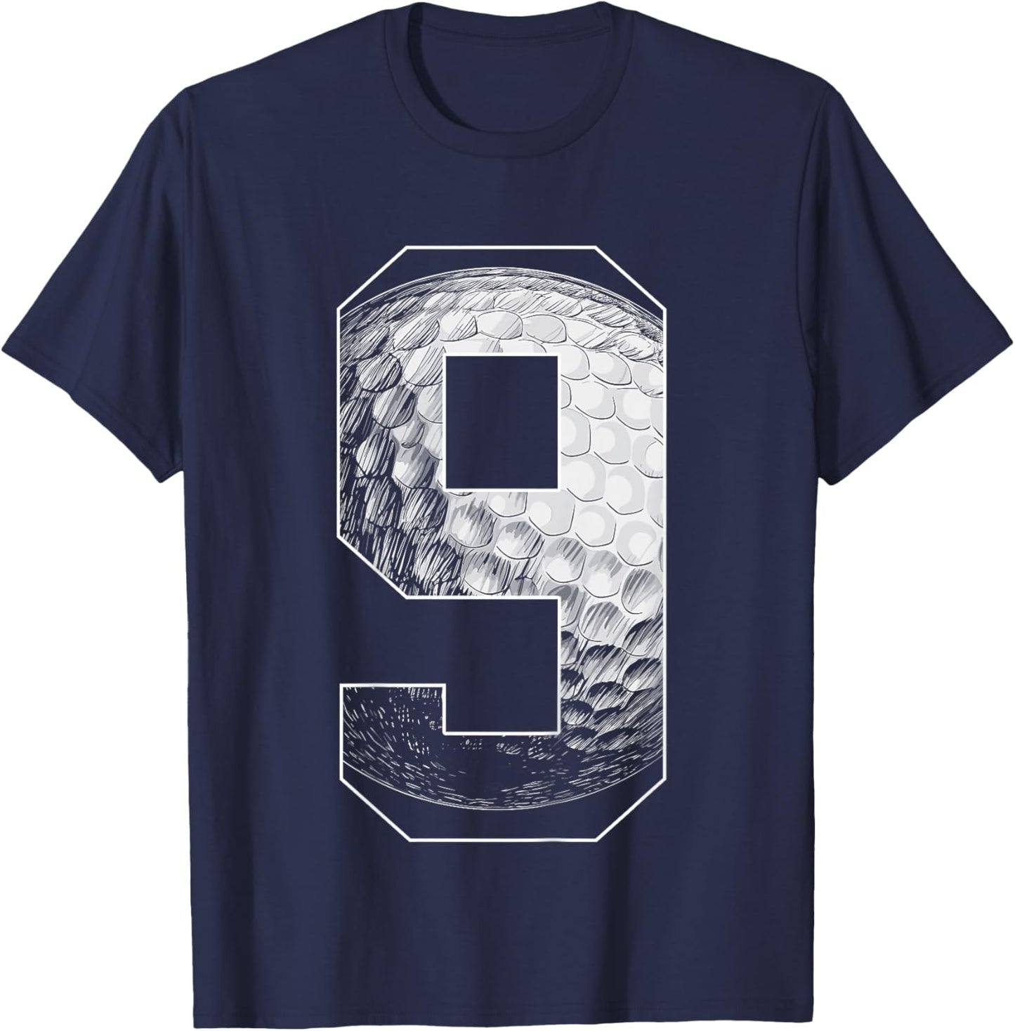 Kids 9th Birthday Boy Golf Player Golf 9 Years Old T-Shirt - T-Shirt | Navy
