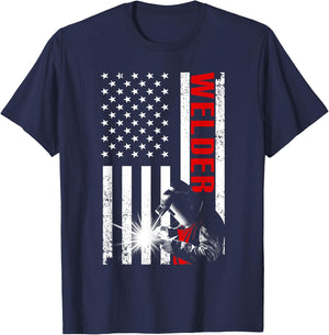 Funny Welding Gift Welder Accessories & Weld Stuff -Adults, Kids Black Short Sleeve T-Shirt - T-Shirt | Navy
