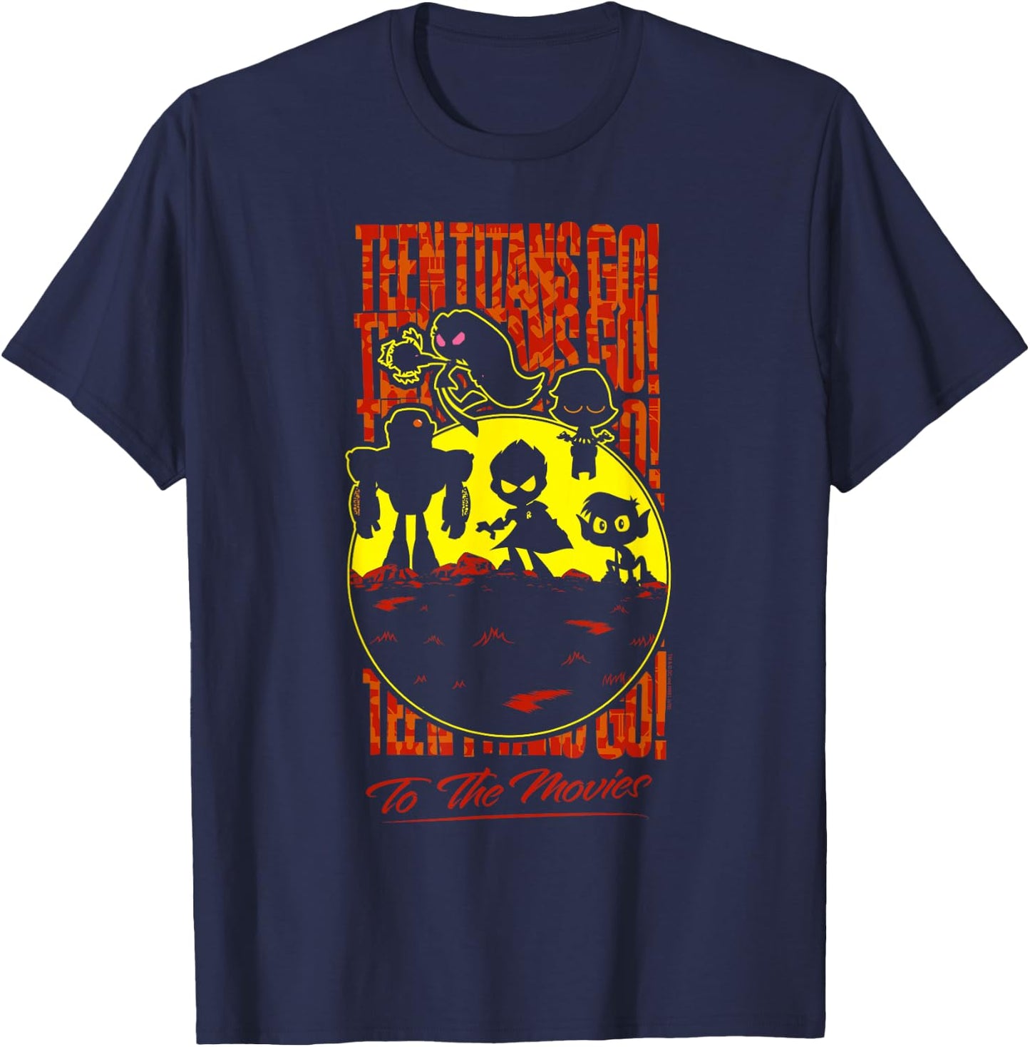 Teen Titans Go Titans Silhouette T-Shirt - T-Shirt | Navy
