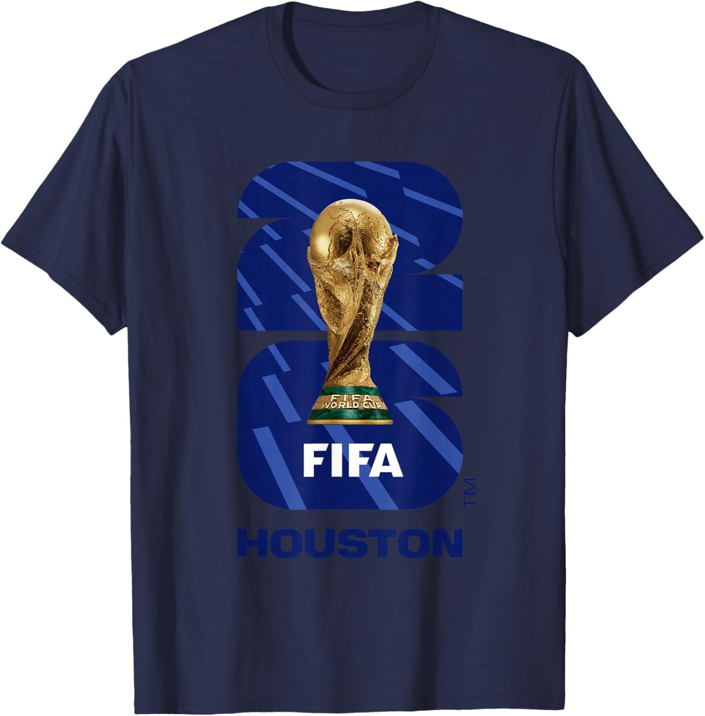 FIFA World CUP26 Houston Trophy Color T-Shirt - T-Shirt | Navy