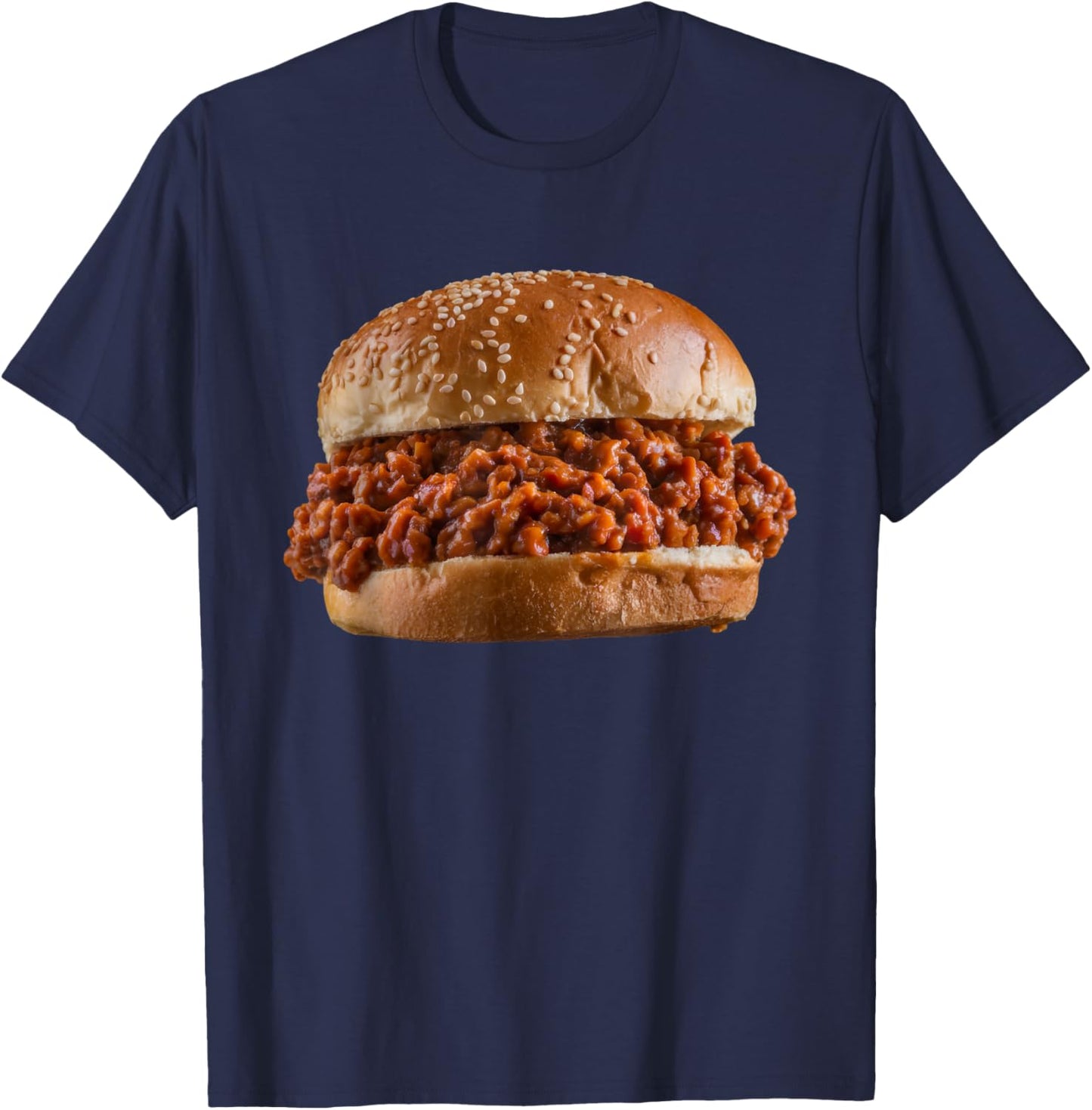 Funny Sloppy Joe Sandwich LunchLady Food Halloween Costume T-Shirt - T-Shirt | Navy