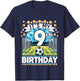 Kids It's My 9th Birthday Soccer Football 9 Years Old Boy Player T-Shirt - T-Shirt | Navy