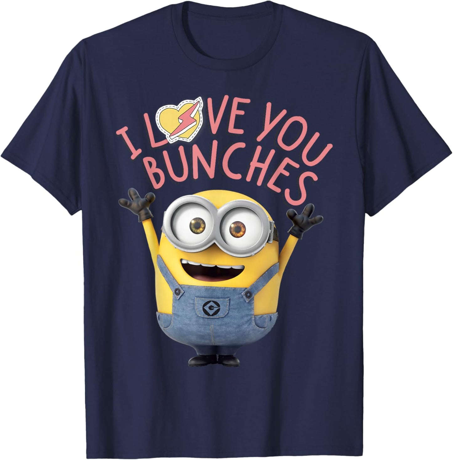 Despicable Me Minions I Love You Bunches T-Shirt - T-Shirt | Navy