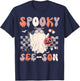 Retro Spooky See-son Optometrist Optometry Ghost Halloween T-Shirt - T-Shirt | Navy