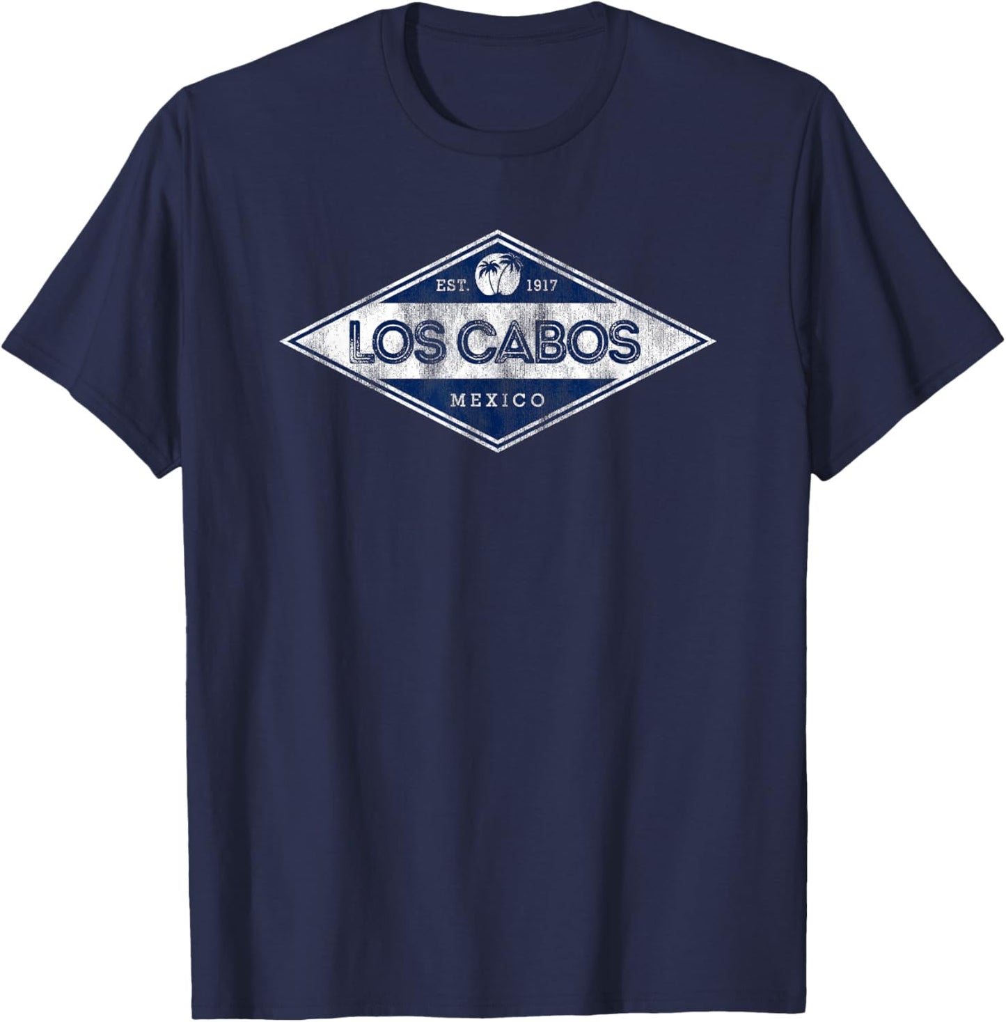 Cabo San Lucas Mexico Retro Badge Souvenir T-Shirt - T-Shirt | Navy