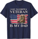 American Flag Thank you Patriotic Veteran Family Kids -Adults Retro - Black, Small - Short Sleeve - - Military Father's Day T-Shirt - T-Shirt | Navy