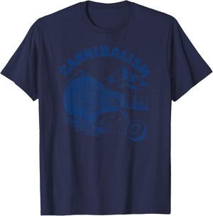 Cannibalism Kiwis Birdwatching Funny New Zealand Bird Watching T-Shirt - T-Shirt | Navy