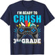 I'm Ready to Crush 3rd Grade Back to School Video Game Boys T-Shirt - T-Shirt | Navy
