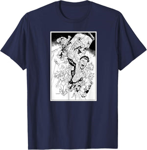 Invincible Character Montage T-Shirt - T-Shirt | Navy