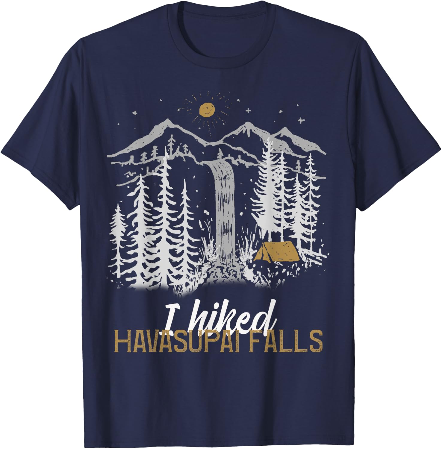 Havasu Falls Grand Canyon Arizona hiking camping - Havasupai T-Shirt - T-Shirt | Navy