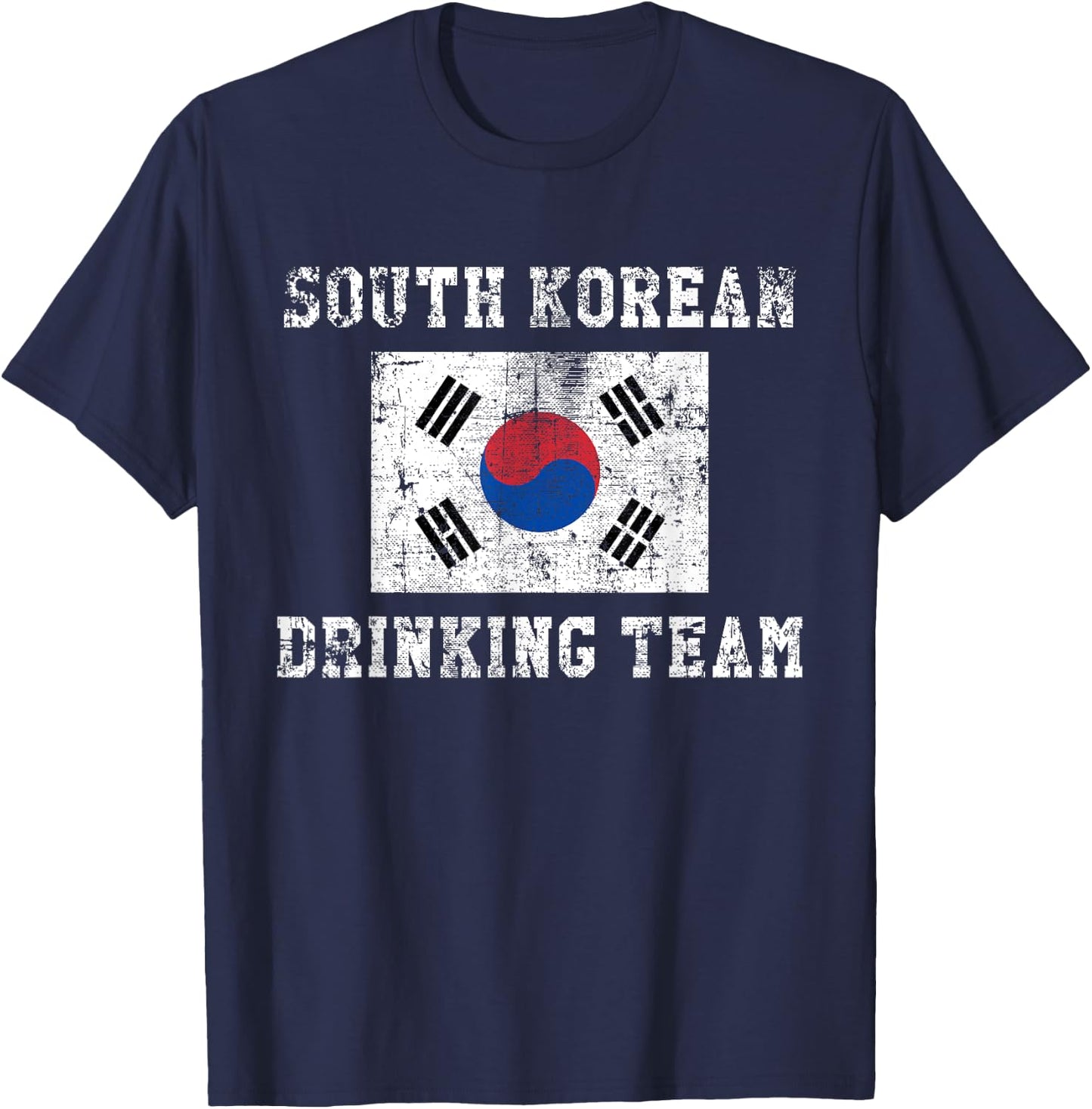 South Korean Drinking Team Funny National Pride Gift T-Shirt - T-Shirt | Navy