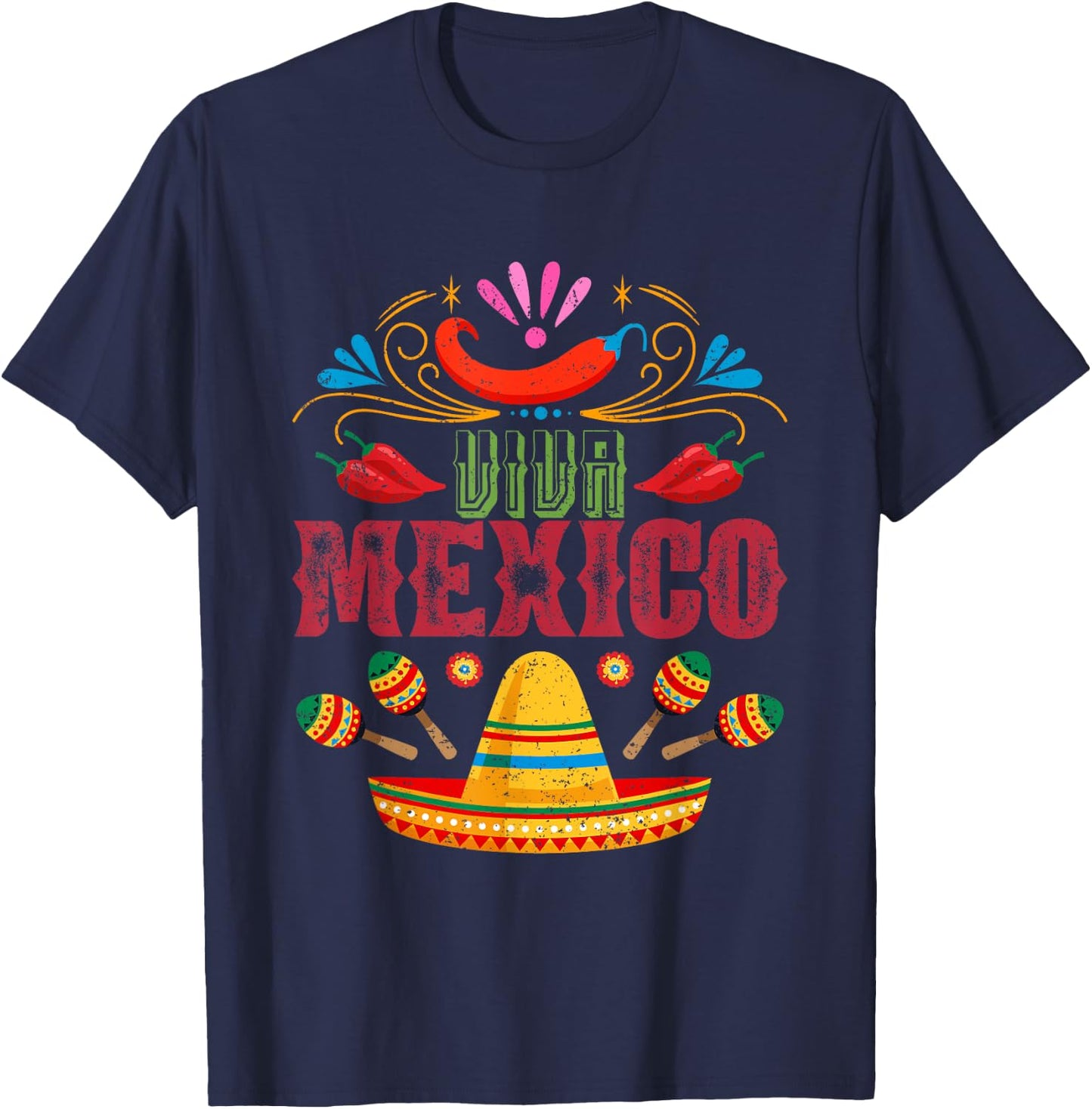 Viva Mexico T-Shirt - T-Shirt | Navy