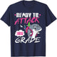 Kids Ready to attack 3rd Grade First day Shark lover T-Shirt - T-Shirt | Navy