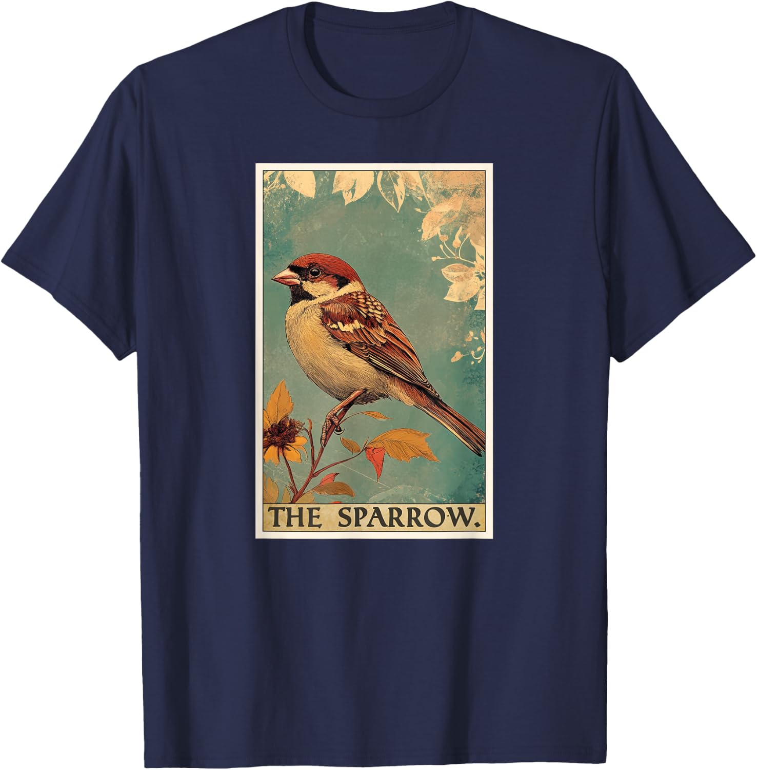 Sparrow Tarot Card Sparrows Sparrow T-Shirt - T-Shirt | Navy