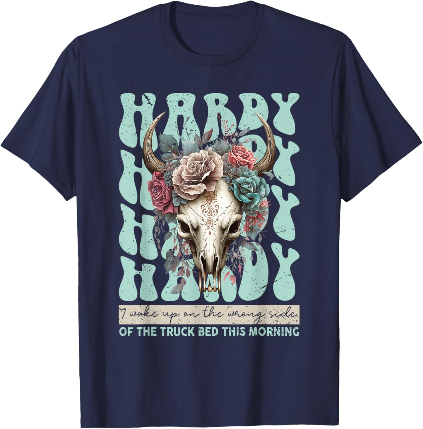 Retro Country Western Cowboy Fouth Of July Meme T-Shirt - T-Shirt | Navy