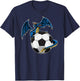 Cool Soccer Dragon Sitting On Soccer Ball T-Shirt - T-Shirt | Navy