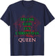 Queen Thank God It's Christmas T-Shirt - T-Shirt | Navy