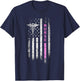 NURSE Squad Vintage Flag I Survived Nursing School RN Team T-Shirt - T-Shirt | Navy