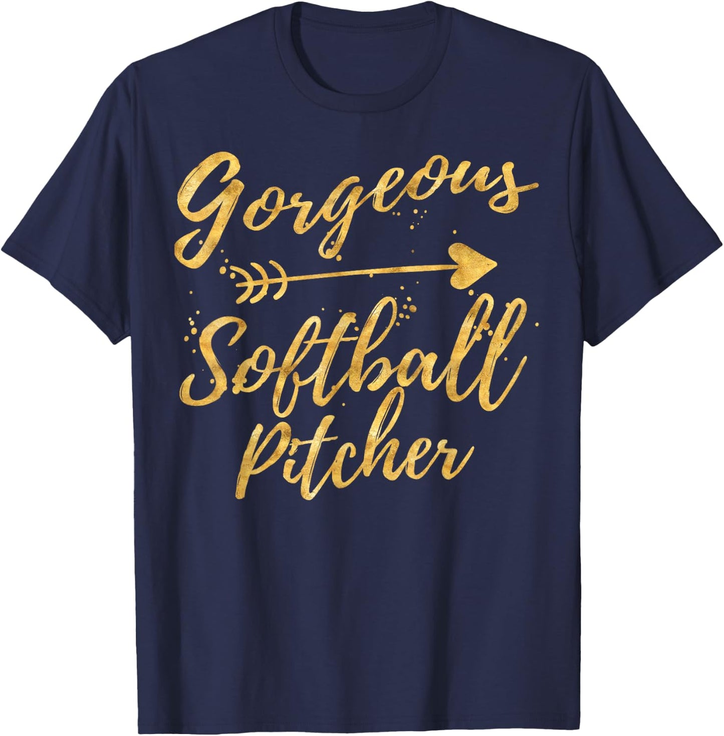 Gorgeous Softball Pitcher Gifts Shirts for Girls T-Shirt - T-Shirt | Navy