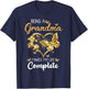 Being A Grandma Makes My Life Complete Announcement Funny T-Shirt - T-Shirt | Navy