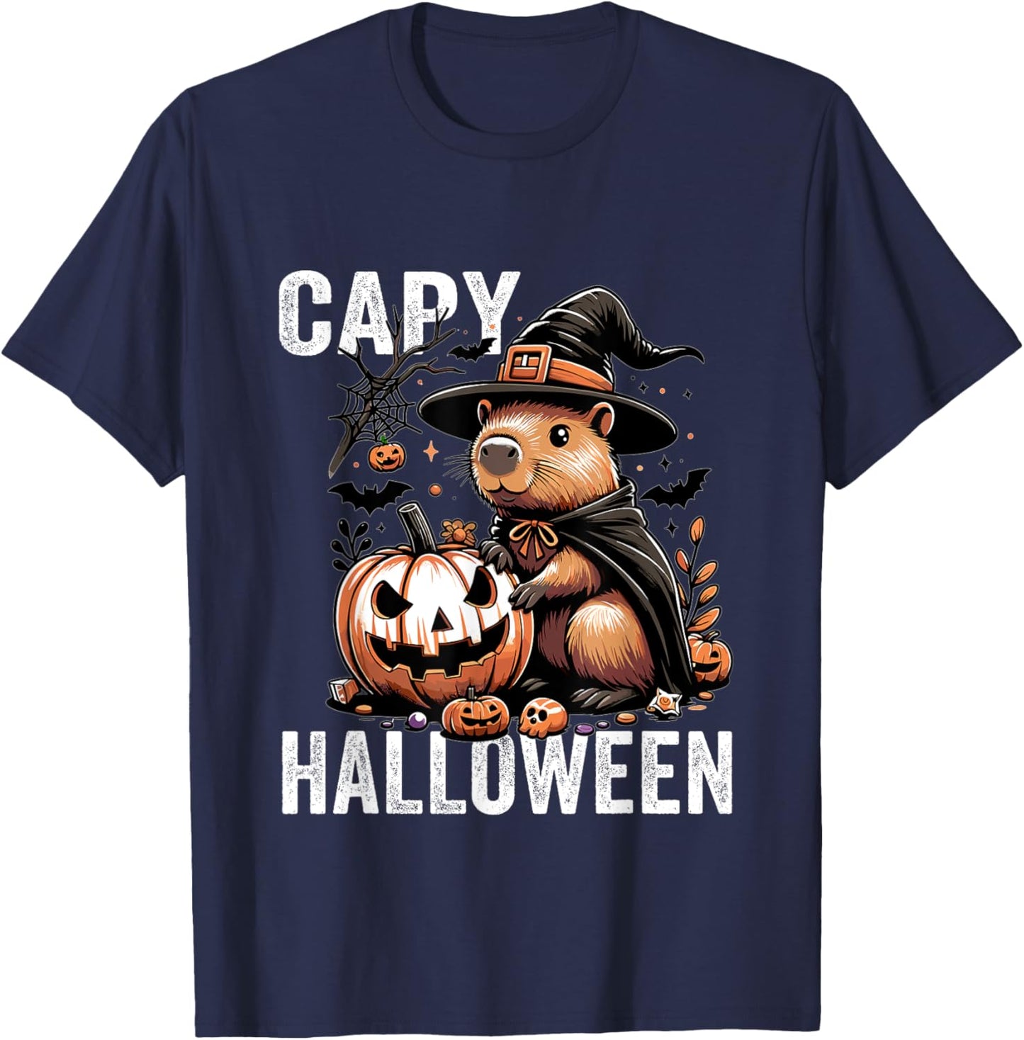 Capy Halloween Capybara Costume T-Shirt - T-Shirt | Navy