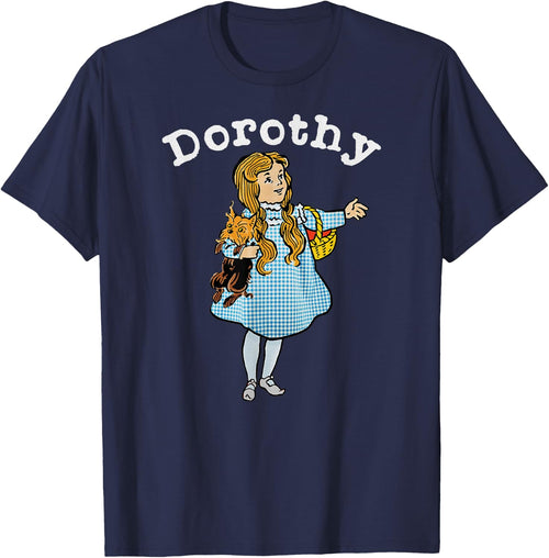 Retro Fairytale Dorothy Toto Shirt Art-Wizard of OZ Dorothy
