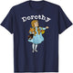 Retro Fairytale Dorothy Toto Shirt Art-Wizard of OZ Dorothy T-Shirt - T-Shirt | Navy