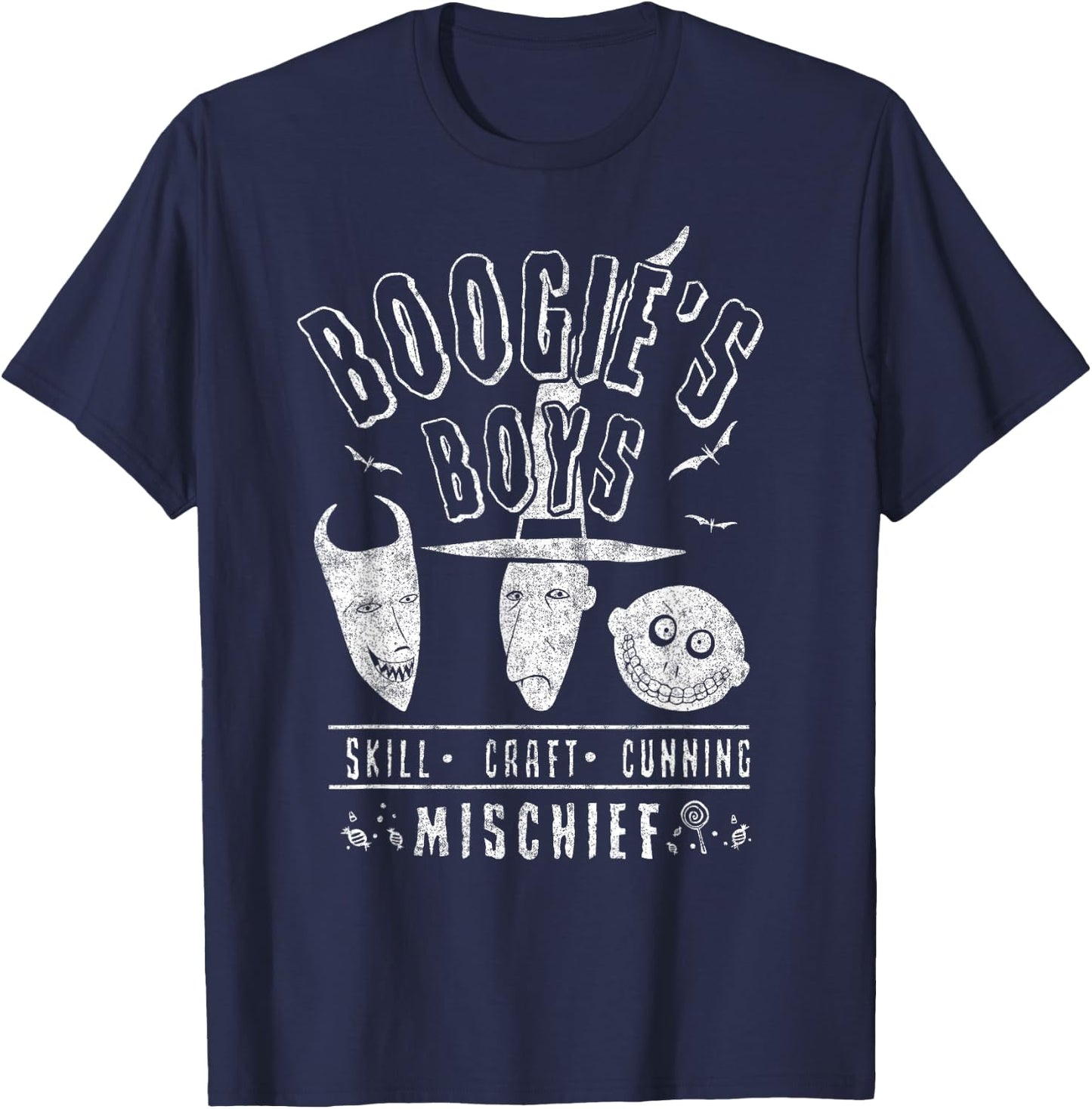 Disney The Nightmare Before Christmas Boogie's Boys Small T-Shirt - T-Shirt | Navy