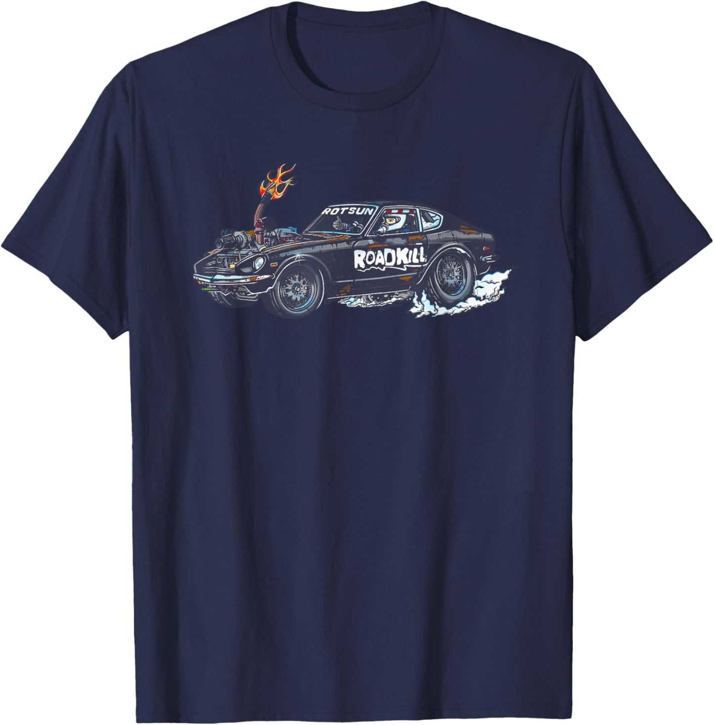 Roadkill Rotsun Fleece T-Shirt - T-Shirt | Navy