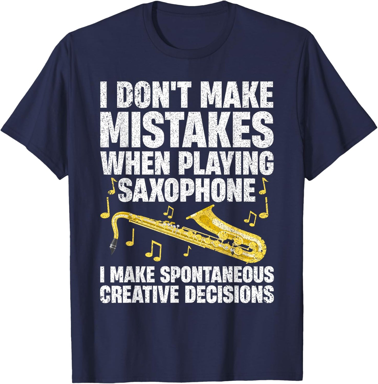 Funny Saxophone Women Marching Band Player Musician Small T-Shirt - T-Shirt | Navy