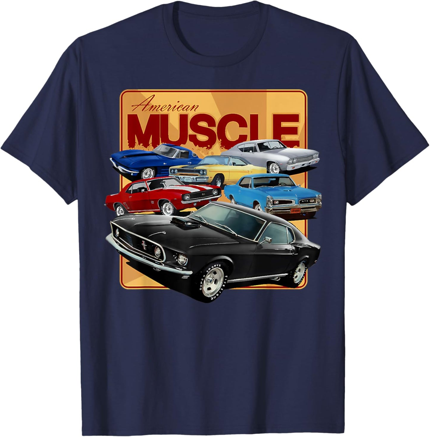 1968 1967 1965 2005 64 70 66 06 69 71 04 GTO Classic Car T-Shirt - T-Shirt | Navy