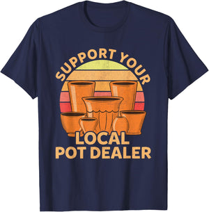 Funny Pottery Gift Pot Dealer Men Women Pottery Artists T-Shirt - T-Shirt | Navy