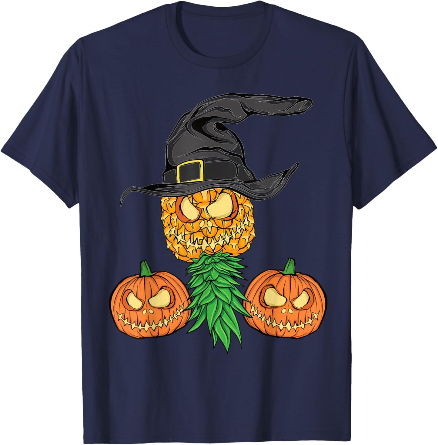 Halloween Swinger Upside Down Pineapple Swingers Men Women T-Shirt - T-Shirt | Navy