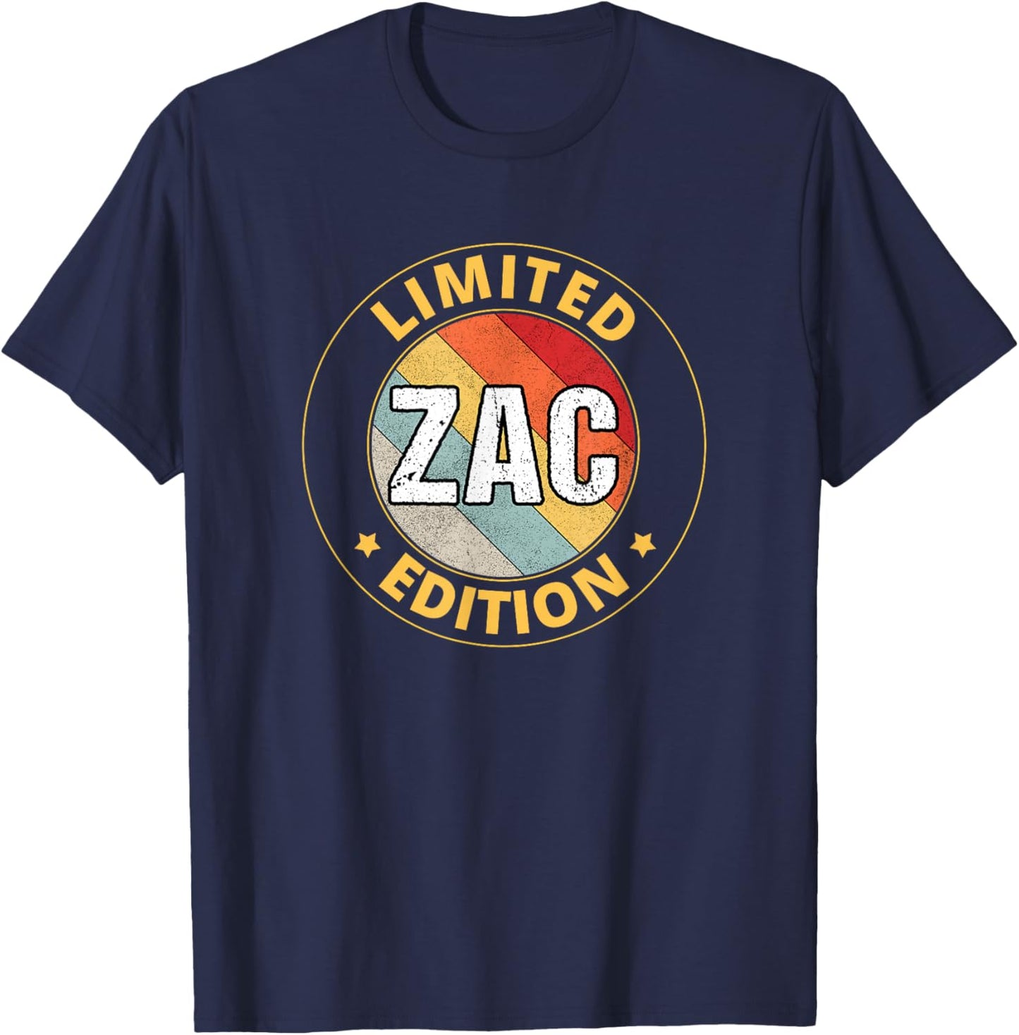 Zac Name T-Shirt - T-Shirt | Navy