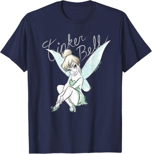Disney Tinker Bell Sitting T-Shirt - T-Shirt | Navy