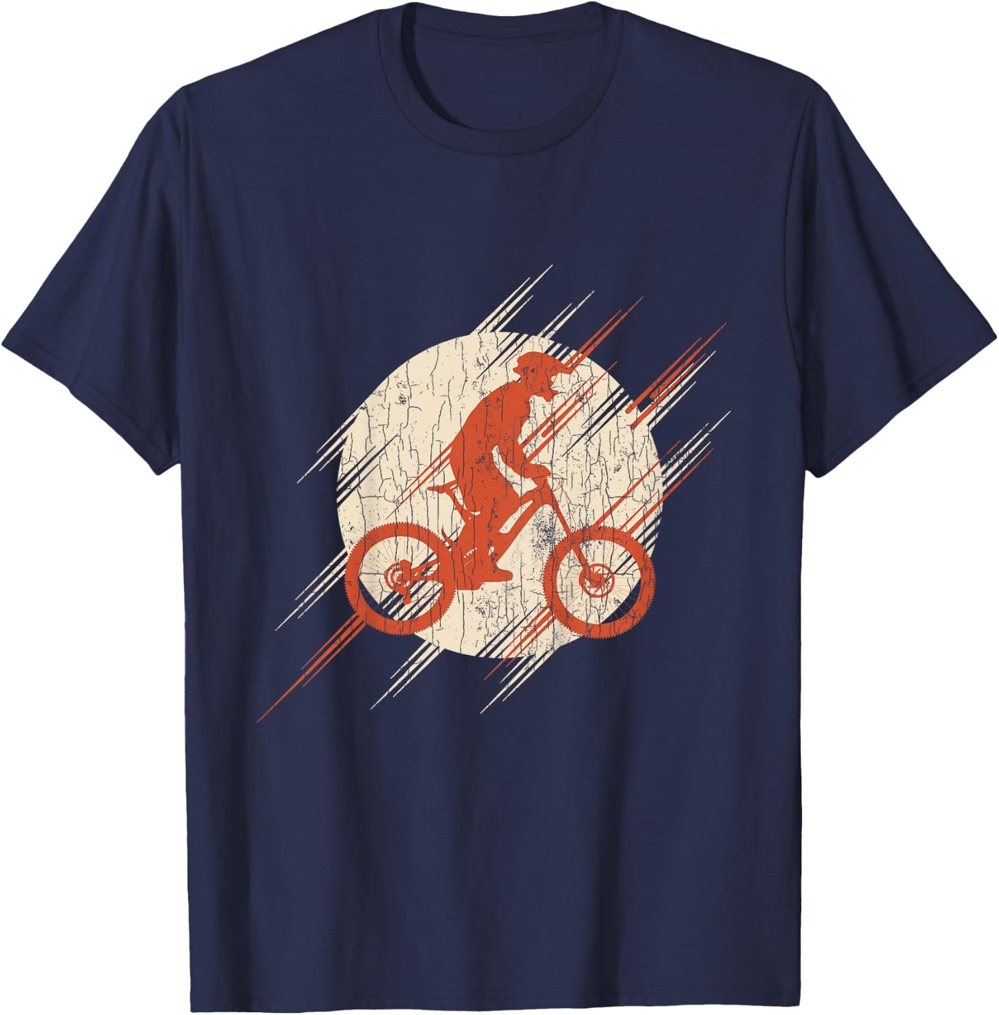Kids Mountain Bike Cycling Gifts Youth Boys T-Shirt - T-Shirt | Navy