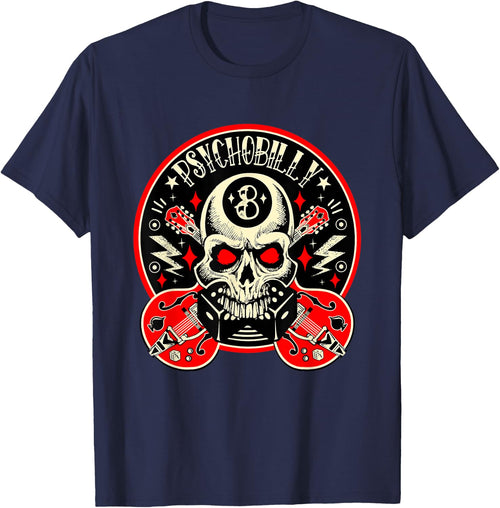 Rockabilly Skull Clothing Psychobilly Vintage Rocker Biker