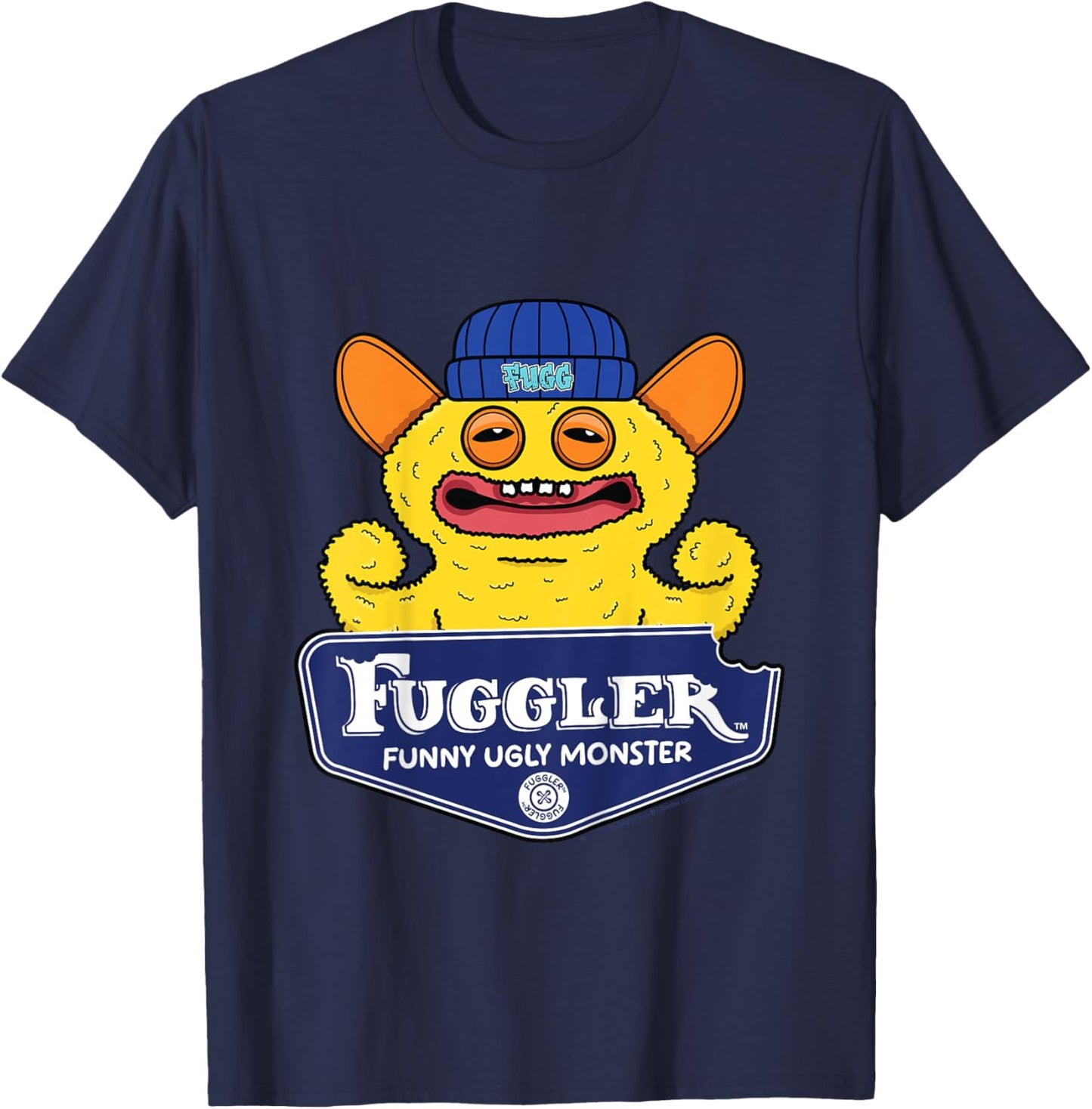 Kids Fuggler Grin Grin Funny Ugly Monsters Kids T-Shirt - T-Shirt | Navy