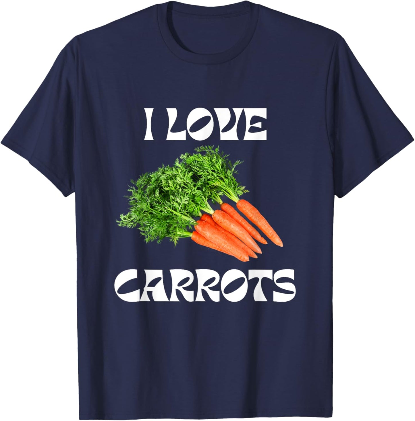 I Love Carrots T-Shirt - T-Shirt | Navy