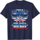 Proud Air Force Wife - I Married Mine - Military Spouse Gift T-Shirt - T-Shirt | Navy