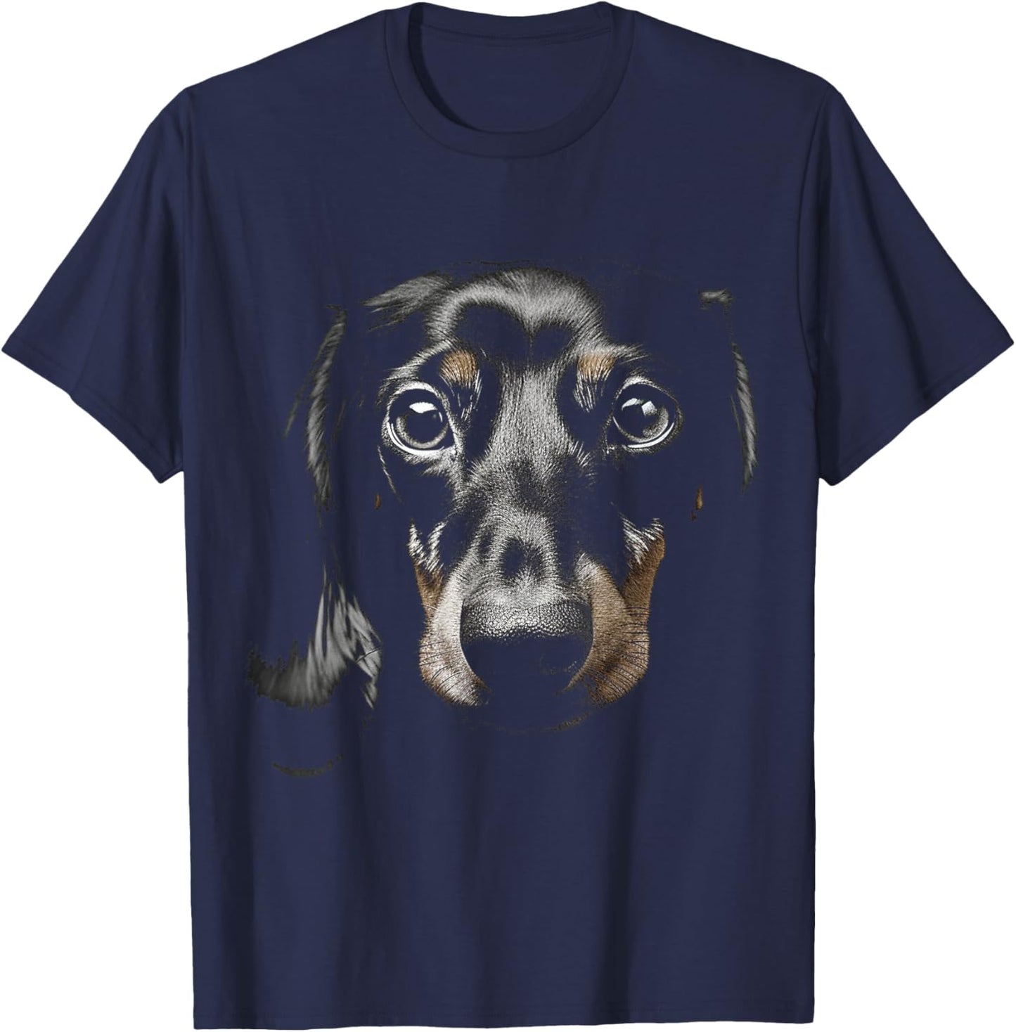 Dachshund Motif Pet Illustration Dog Dachshund Men Women Kids T-Shirt - T-Shirt | Navy