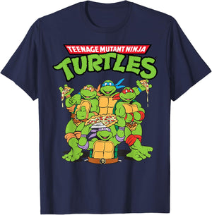 Teenage Mutant Ninja Turtles Pizza Crew T-Shirt - T-Shirt | Navy