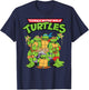 Teenage Mutant Ninja Turtles Pizza Crew T-Shirt - T-Shirt | Navy